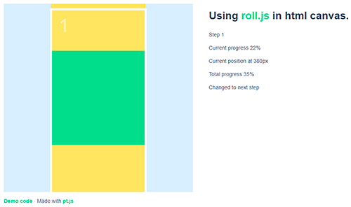 Используем Roll.js в HTML canvas