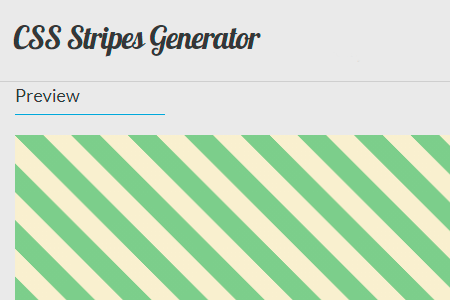 CSS Stripes Generator